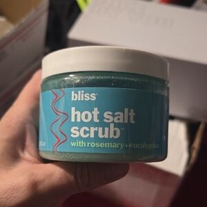 Bliss Blue Hot Salt Scrub with Rosemary and Eucalyptus